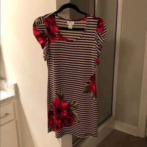 Floral and Striped Dress!